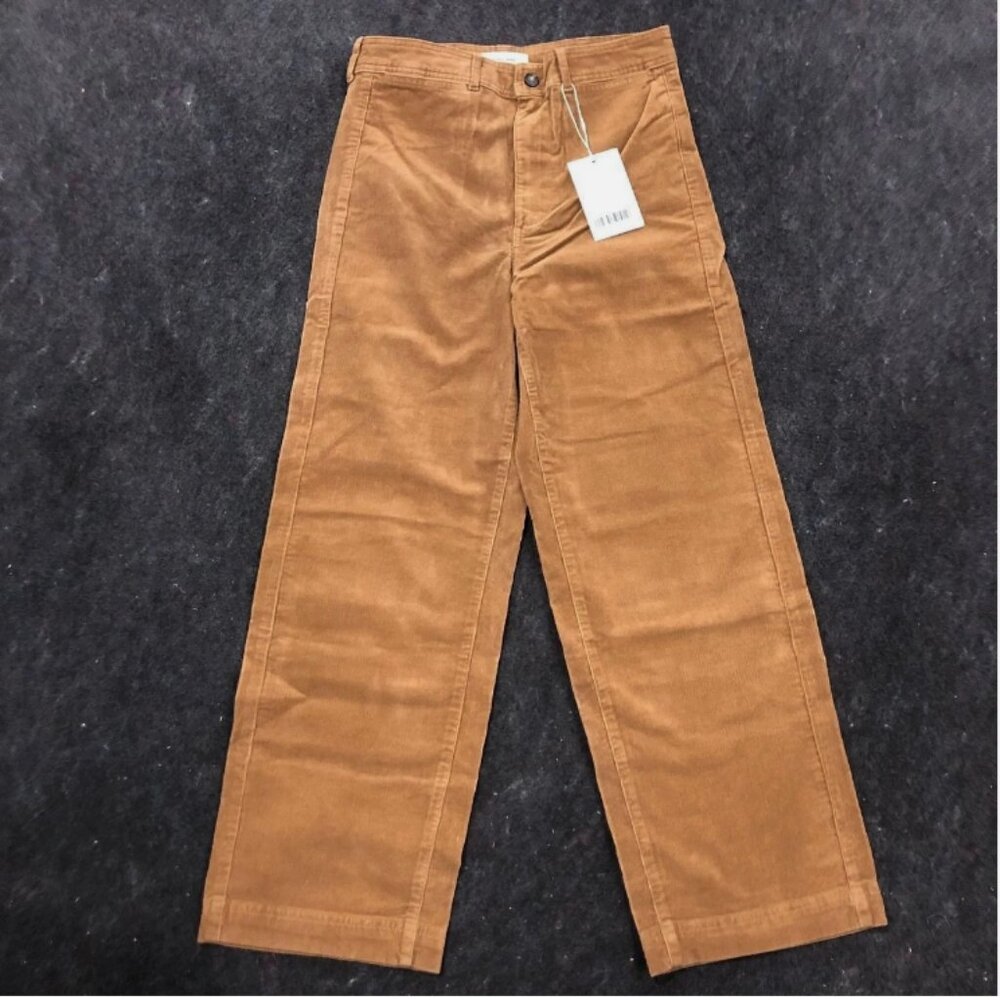 EVERLANE Corduroy Sailor Pant Size 8 Toasted Coconut New with Tags NWT